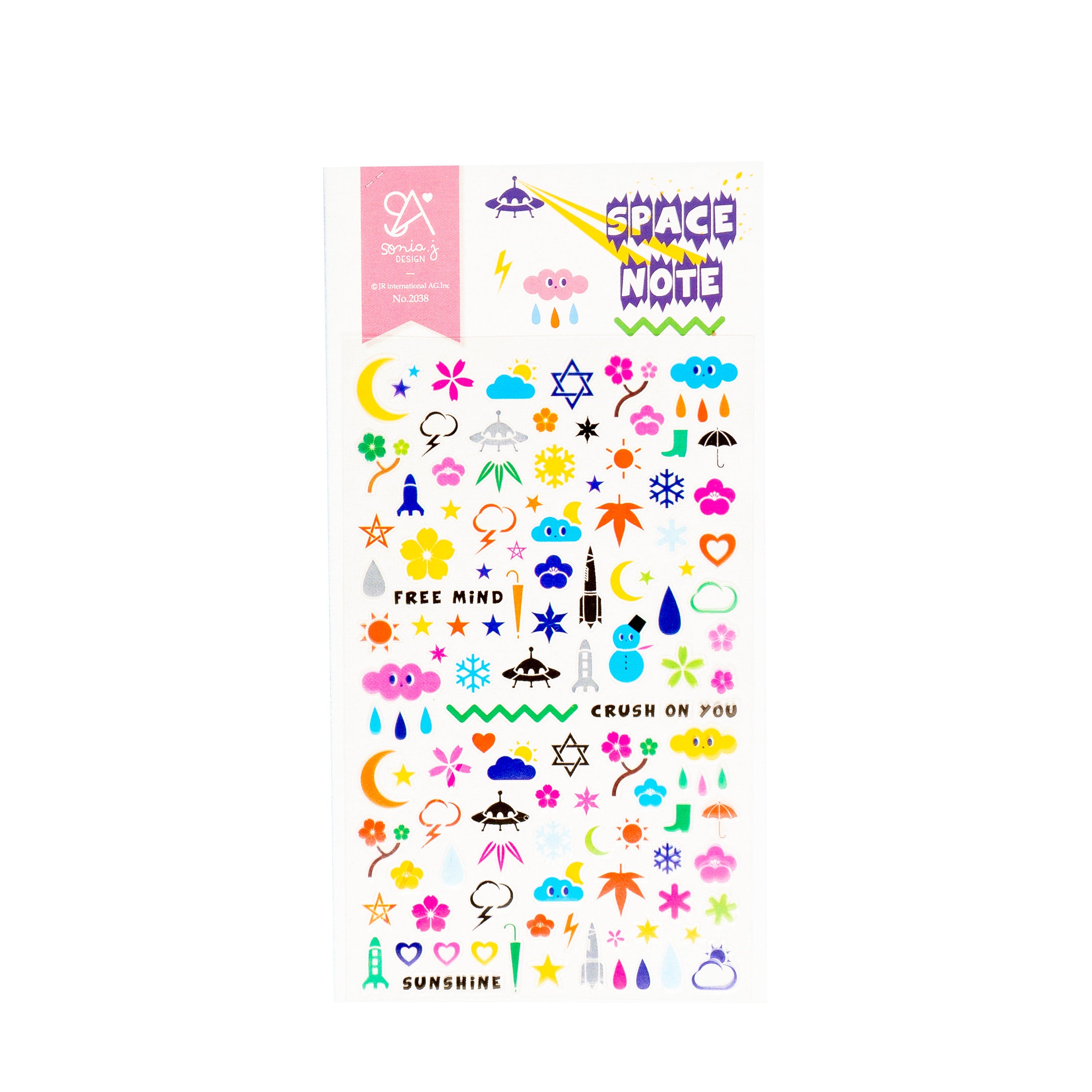 Cool Space Sticker Sheet – Adorable & Aesthetic Stickers for Journaling & Scrapbooking
