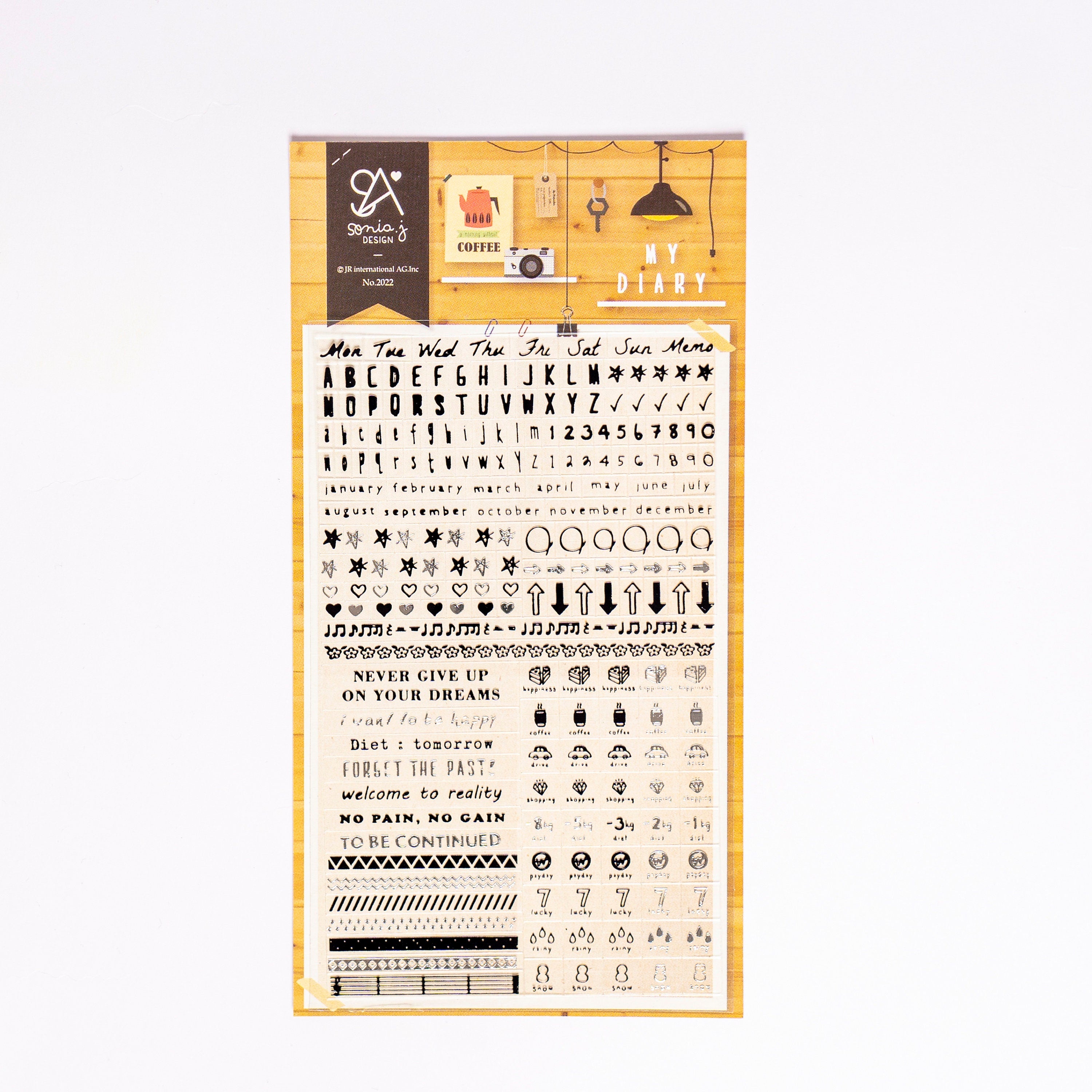 Letter and Symbols Sticker Sheet