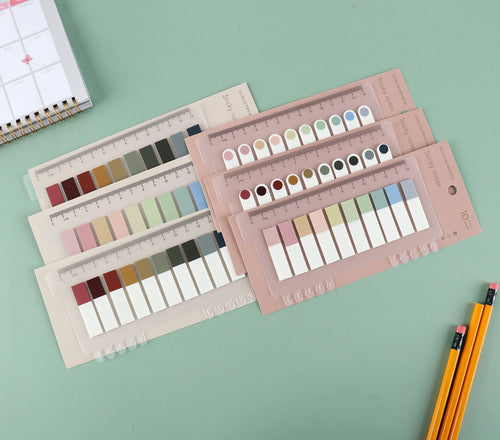 10-Color Sticky Notes with Ruler