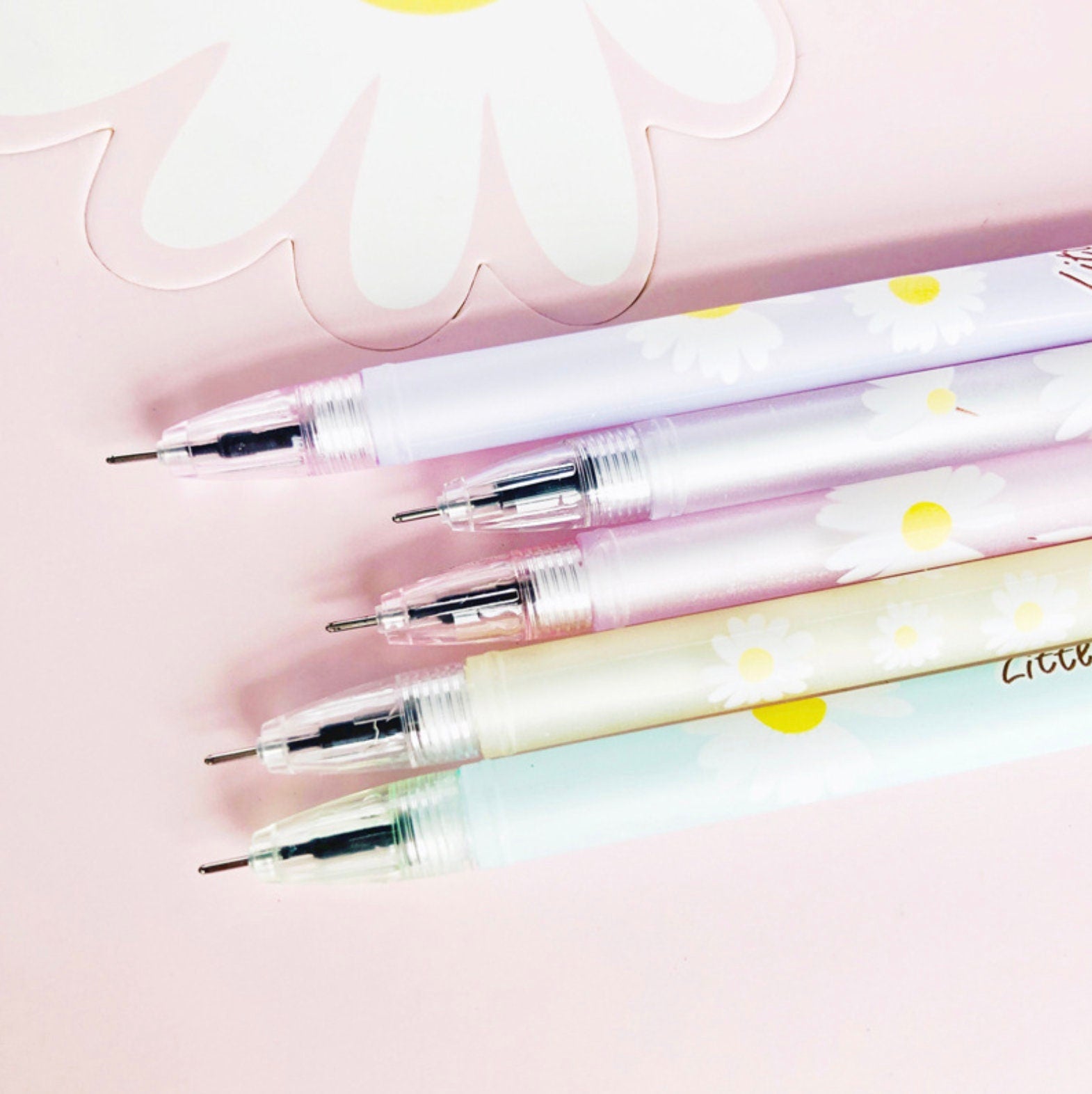 Colourful Flower Pens In 6 Styles