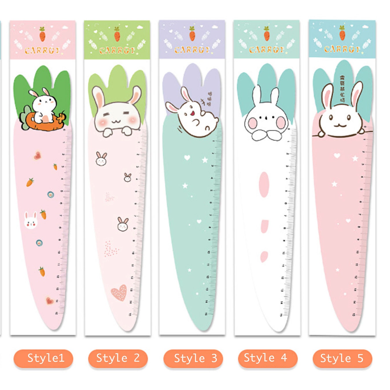 Magnetic Carrot and Bunny Rulers
