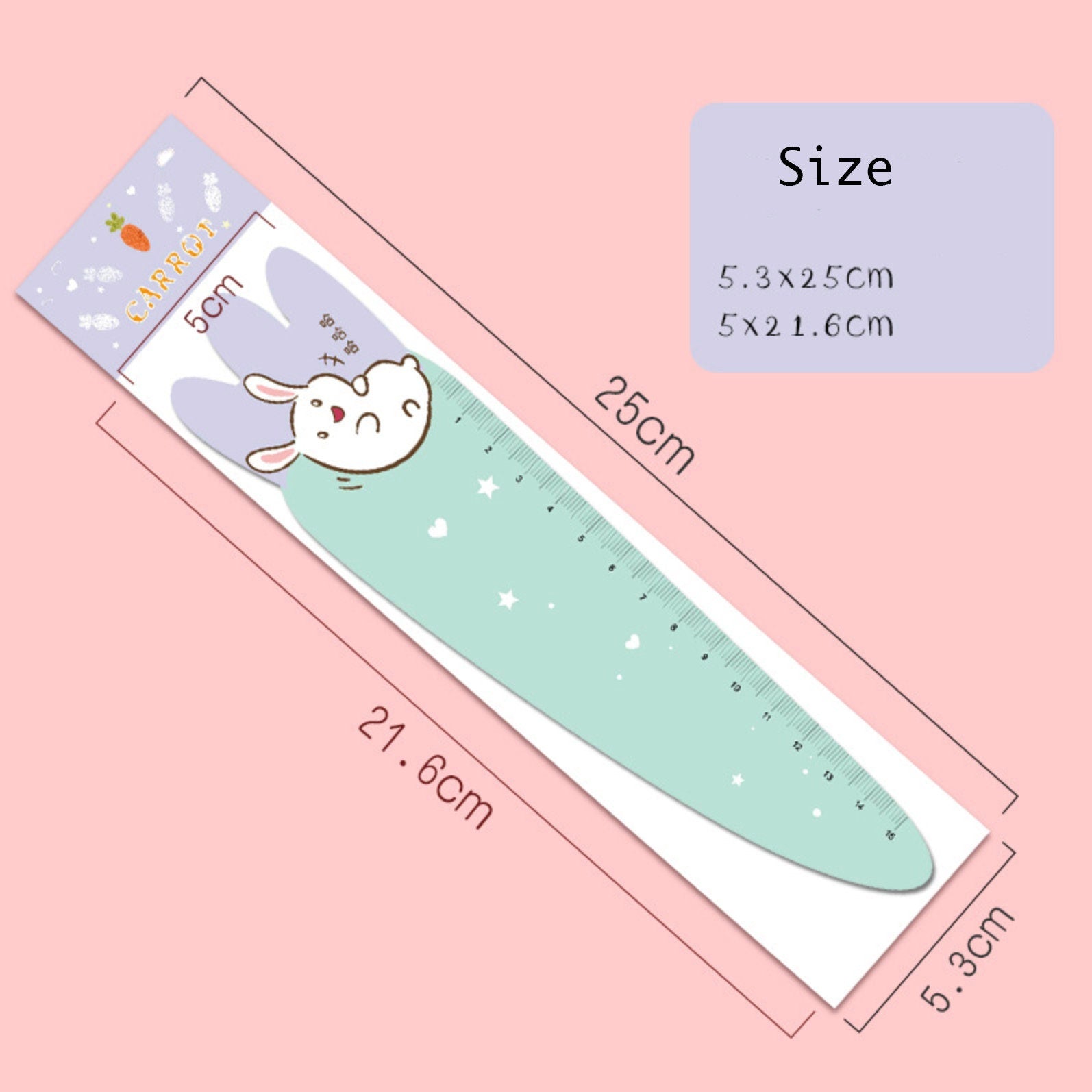 Magnetic Carrot and Bunny Rulers