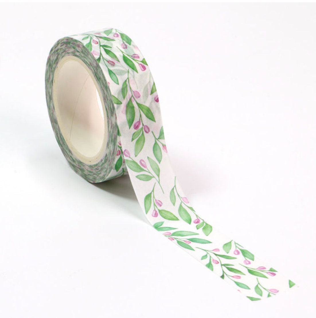 Green Floral Washi Tape