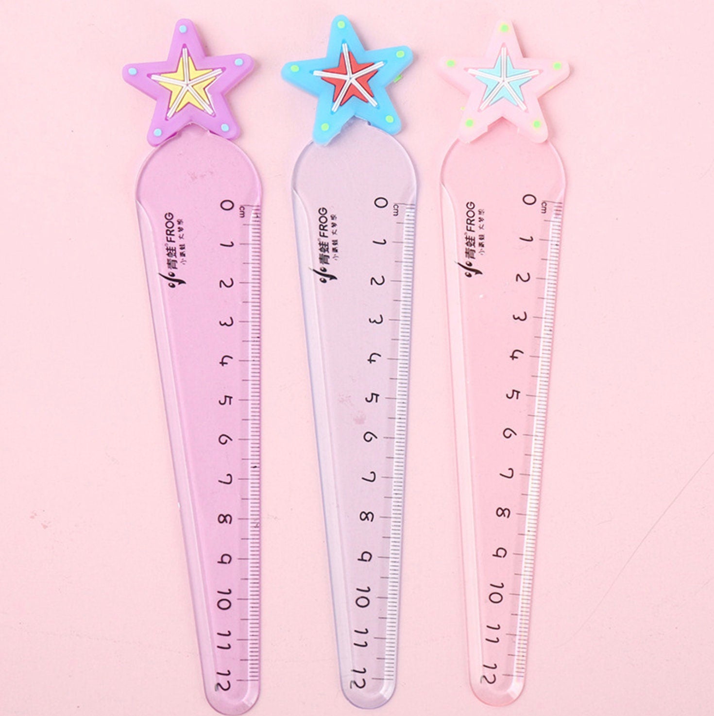 Ruler with Blue or Pink Star – Cute & Functional